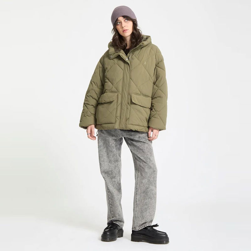 Chaqueta Volcom: Out Of Boxy Puff (Wintermoss)