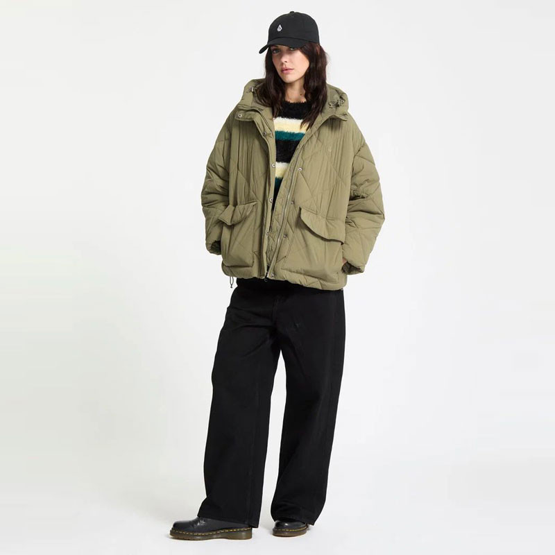 Chaqueta Volcom: Out Of Boxy Puff (Wintermoss)