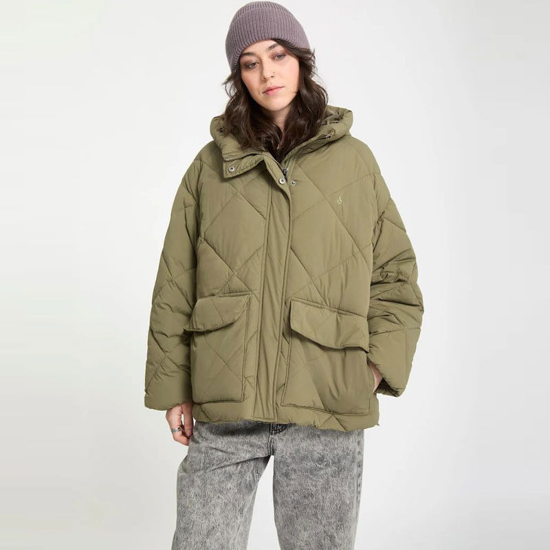 Chaqueta Volcom: Out Of Boxy Puff (Wintermoss)