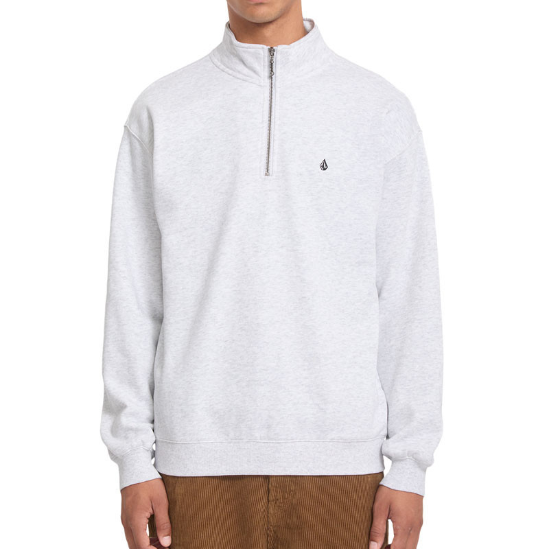 Sudadera Volcom: Single Stone Quarter Zip (Bone Heather)
