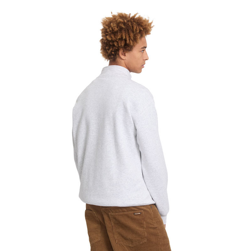 Sudadera Volcom: Single Stone Quarter Zip (Bone Heather)