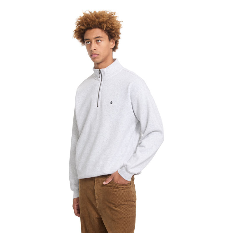 Sudadera Volcom: Single Stone Quarter Zip (Bone Heather)