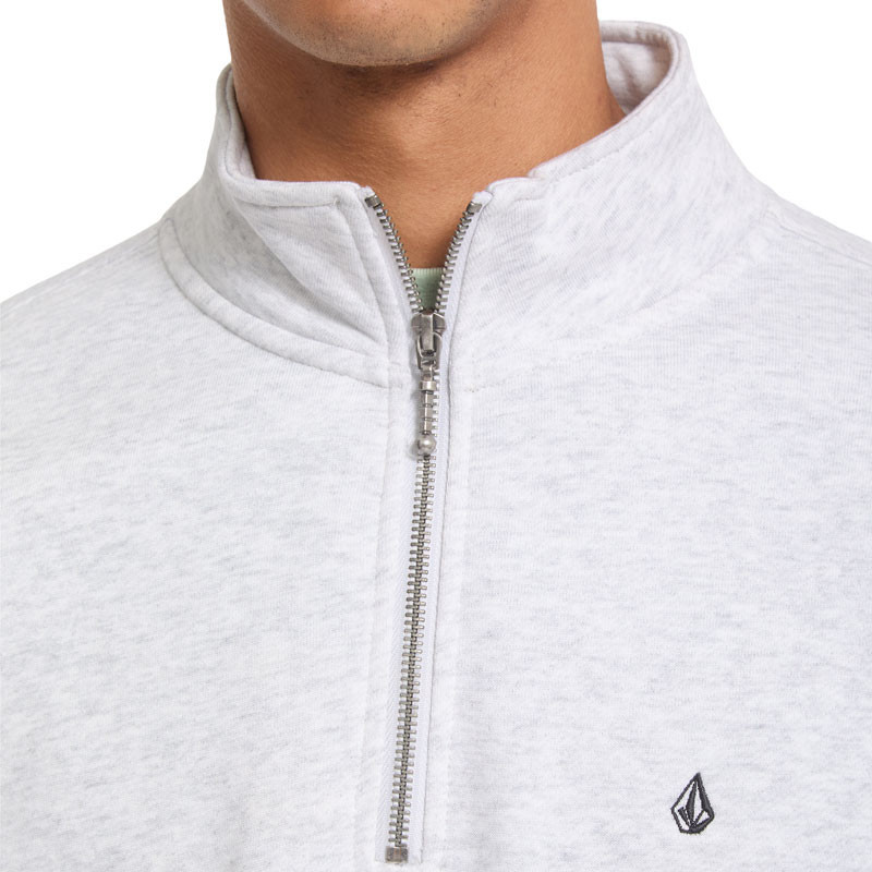 Sudadera Volcom: Single Stone Quarter Zip (Bone Heather)