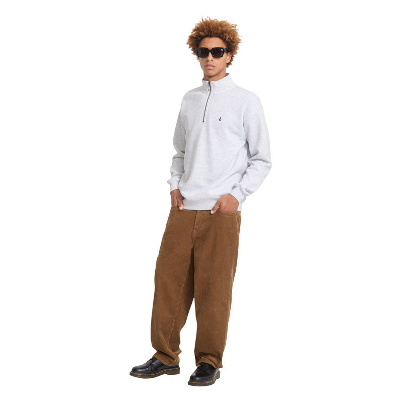 Sudadera Volcom: Single Stone Quarter Zip (Bone Heather)