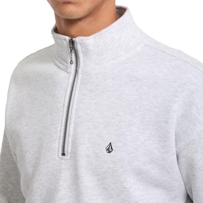 Sudadera Volcom: Single Stone Quarter Zip (Bone Heather)