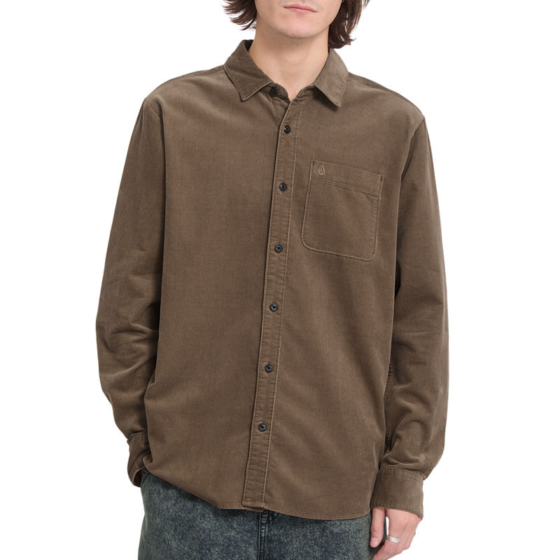 Camisa Volcom: Zander Cord LS (Earth)