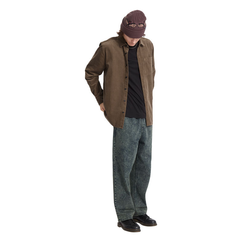 Camisa Volcom: Zander Cord LS (Earth)
