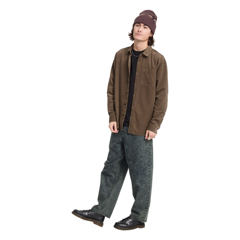 Camisa Volcom: Zander Cord LS (Earth)
