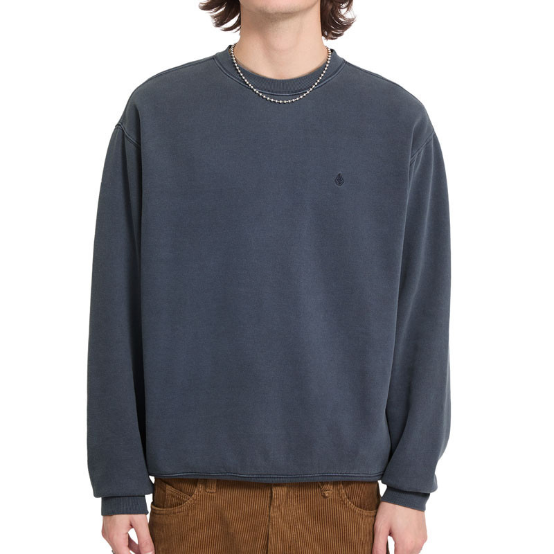 Sudadera Volcom: Single Stone Pw Crew (Storm Blue)