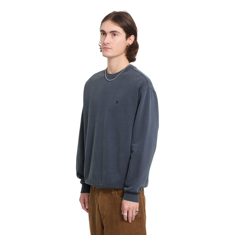Sudadera Volcom: Single Stone Pw Crew (Storm Blue)