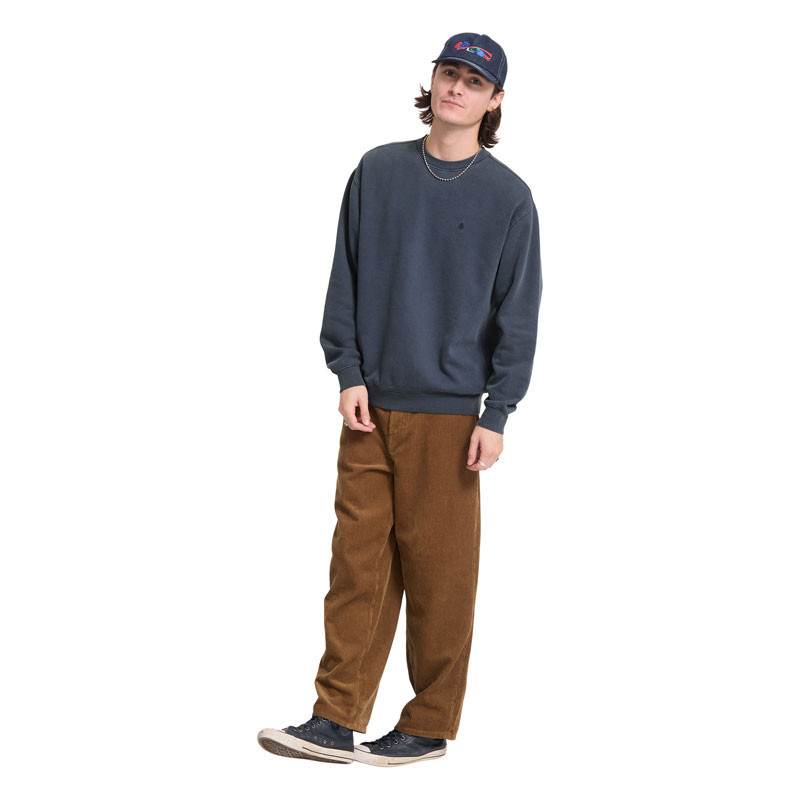 Sudadera Volcom: Single Stone Pw Crew (Storm Blue)