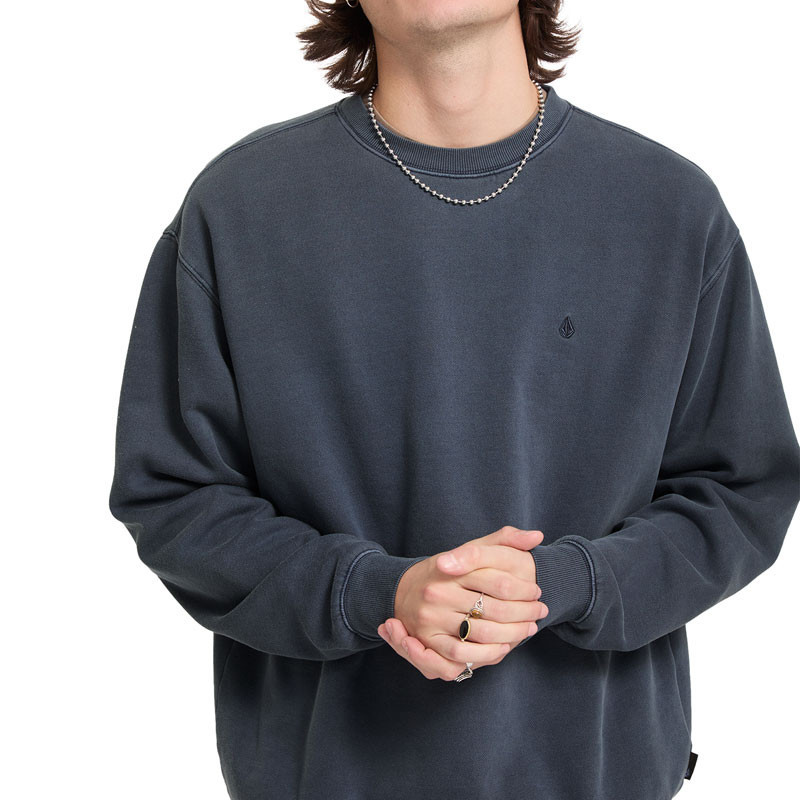 Sudadera Volcom: Single Stone Pw Crew (Storm Blue)