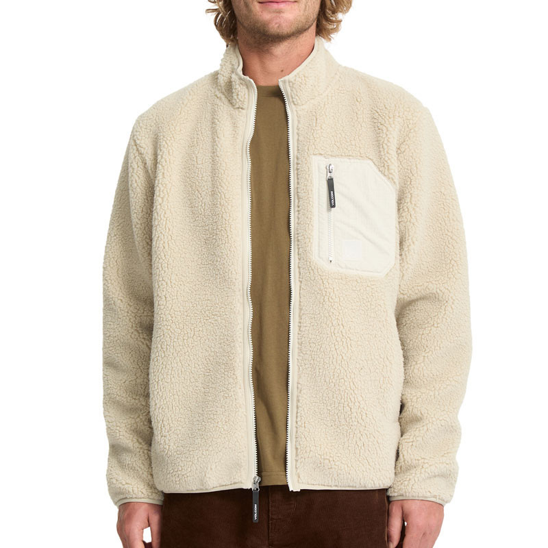 Chaqueta Volcom: Muzzer Fuzzar Zip (Stone)