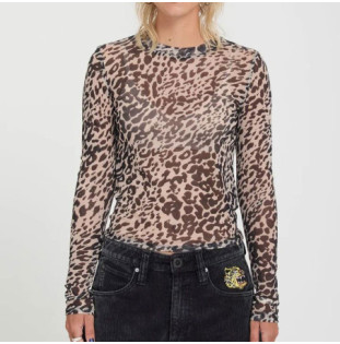 Camiseta Volcom: Tigardi Mesh LS (Animal Print)