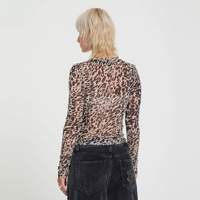 Camiseta Volcom: Tigardi Mesh LS (Animal Print)