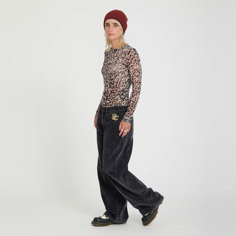 Camiseta Volcom: Tigardi Mesh LS (Animal Print)