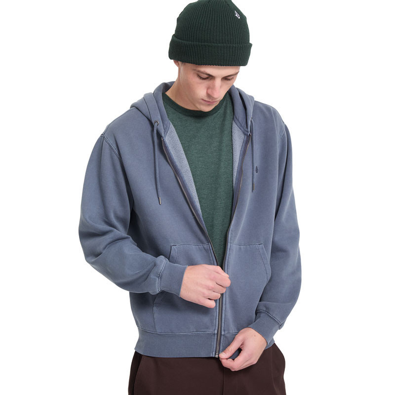 Sudadera Volcom: Single Stone Pw Zip (Storm Blue)