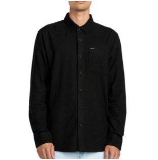 Camisa Volcom: Caden Solid LS (Antique Black)