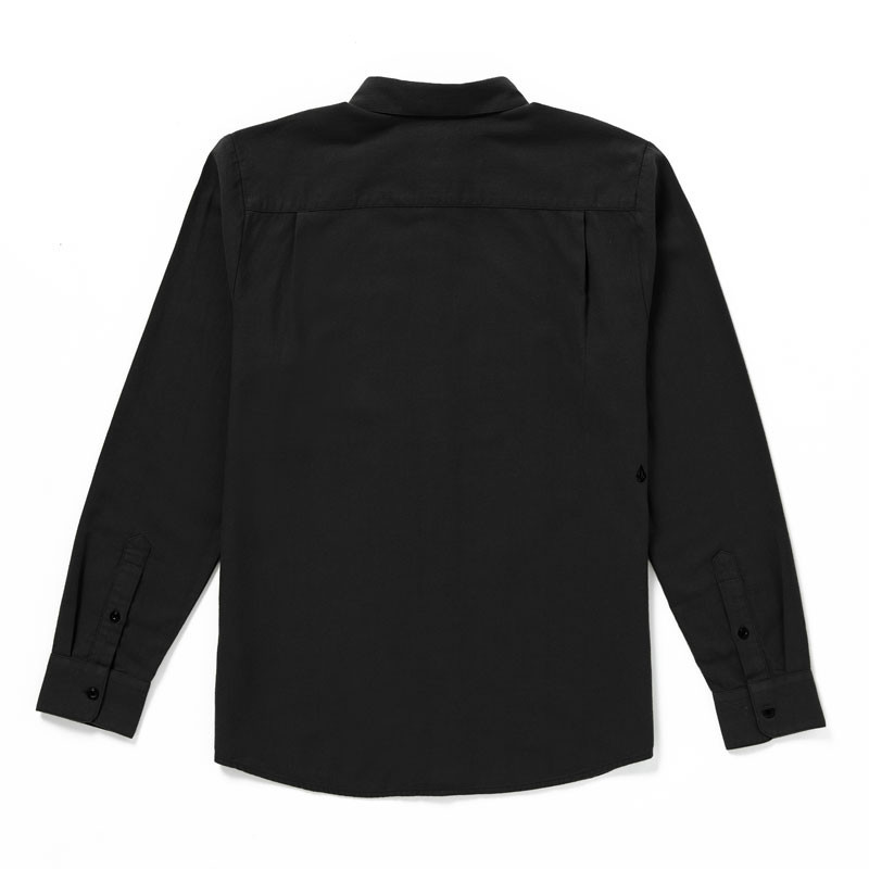 Camisa Volcom: Caden Solid LS (Antique Black)