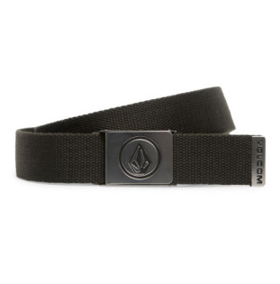 Cinturón Volcom: Circle Web Belt (Rinsed Black)