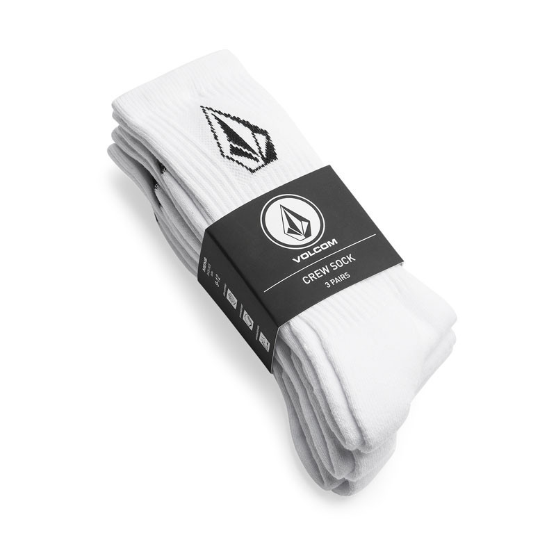 Calcetines Volcom: Full Stone Sock 3Pk (White)