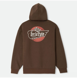 Sudadera Brixton: Heyward Hood (Walnut Brown)