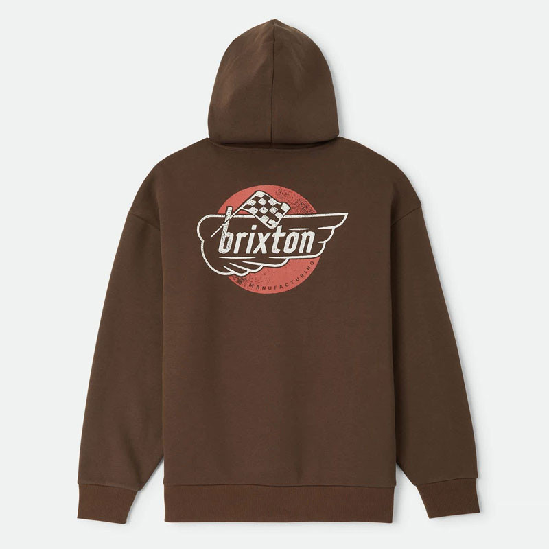 Sudadera Brixton: Heyward Hood (Walnut Brown)