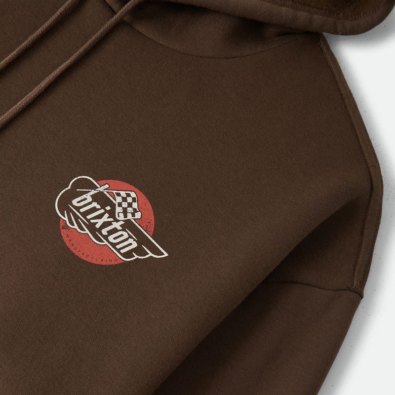 Sudadera Brixton: Heyward Hood (Walnut Brown)