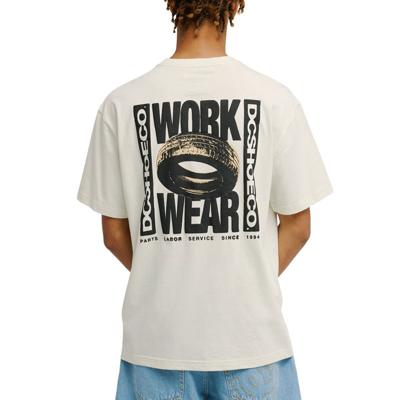 Camiseta DC Shoes: DC Tire Job Hss (Lily White)