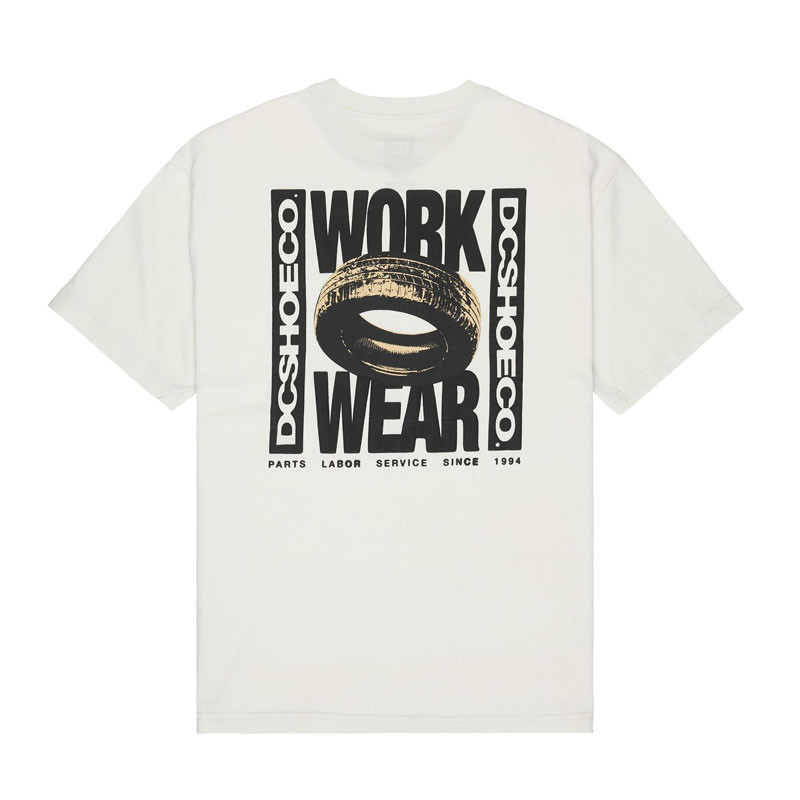 Camiseta DC Shoes: DC Tire Job Hss (Lily White)