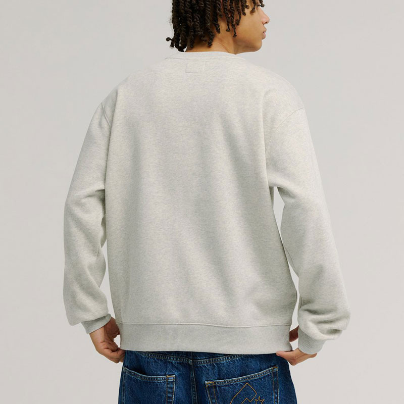 Sudadera DC Shoes: DC Heritage Font (Light Heather Grey)