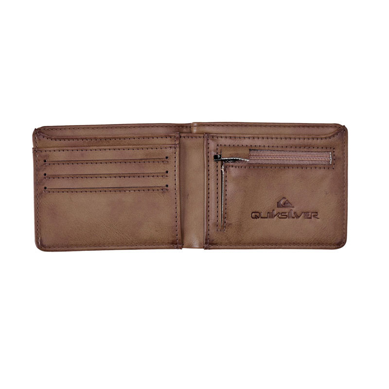 Cartera Quiksilver: Slim Rays (Chocolate Brown)
