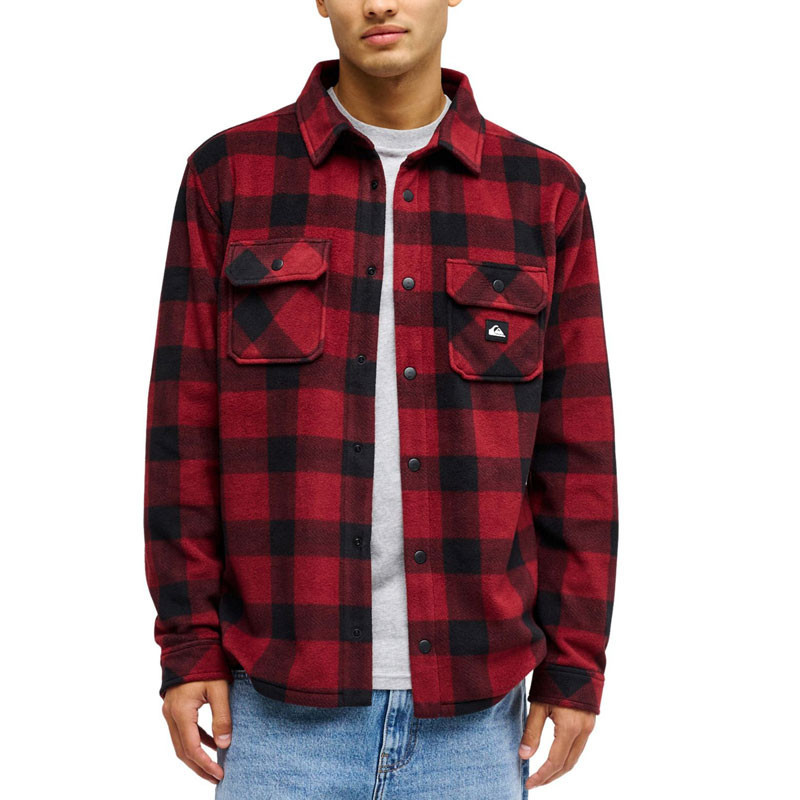 Camisa Quiksilver: Venture Fleece Shirt (Vent Polar Oxblood)
