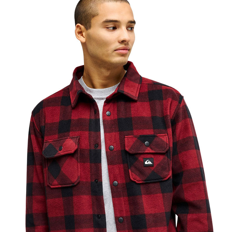Camisa Quiksilver: Venture Fleece Shirt (Vent Polar Oxblood)