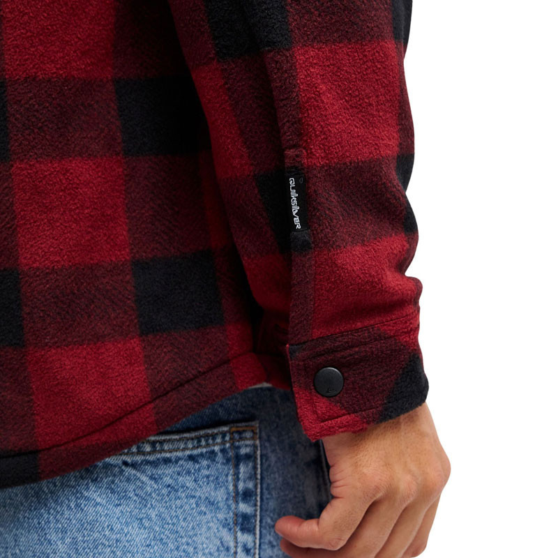 Camisa Quiksilver: Venture Fleece Shirt (Vent Polar Oxblood)