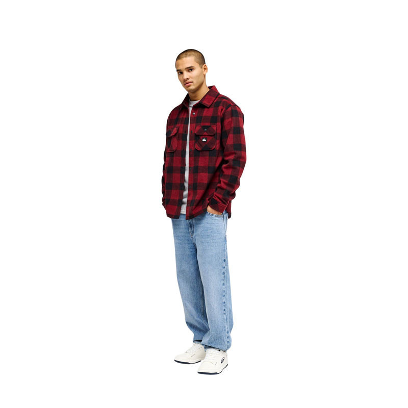 Camisa Quiksilver: Venture Fleece Shirt (Vent Polar Oxblood)
