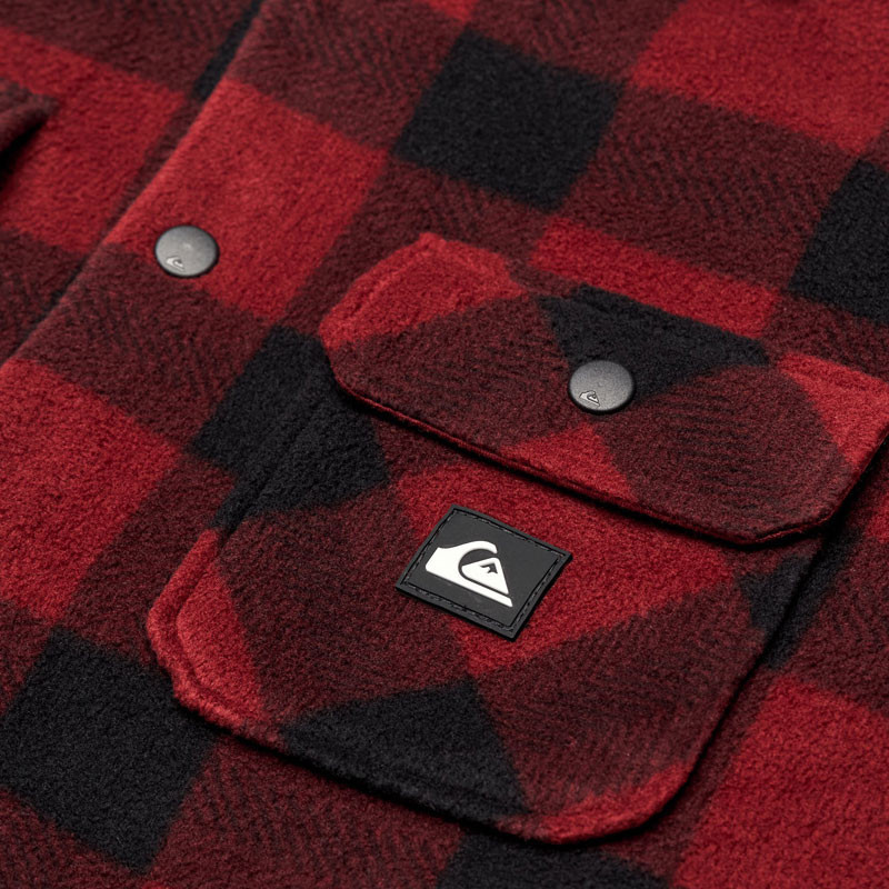 Camisa Quiksilver: Venture Fleece Shirt (Vent Polar Oxblood)