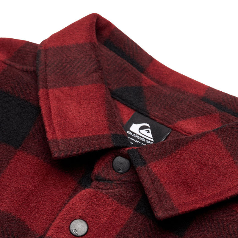 Camisa Quiksilver: Venture Fleece Shirt (Vent Polar Oxblood)