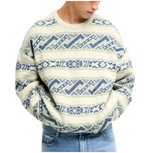 Jersey Quiksilver: Liam Jacquard Swtr (Peyote Herit Strp Lia)