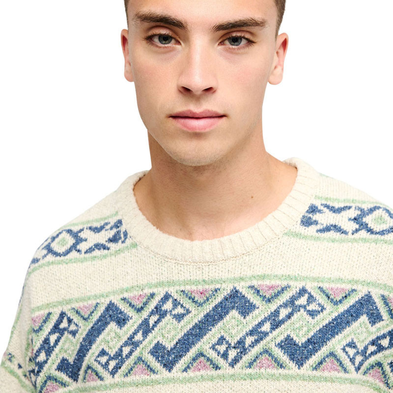 Jersey Quiksilver: Liam Jacquard Swtr (Peyote Herit Strp Lia)