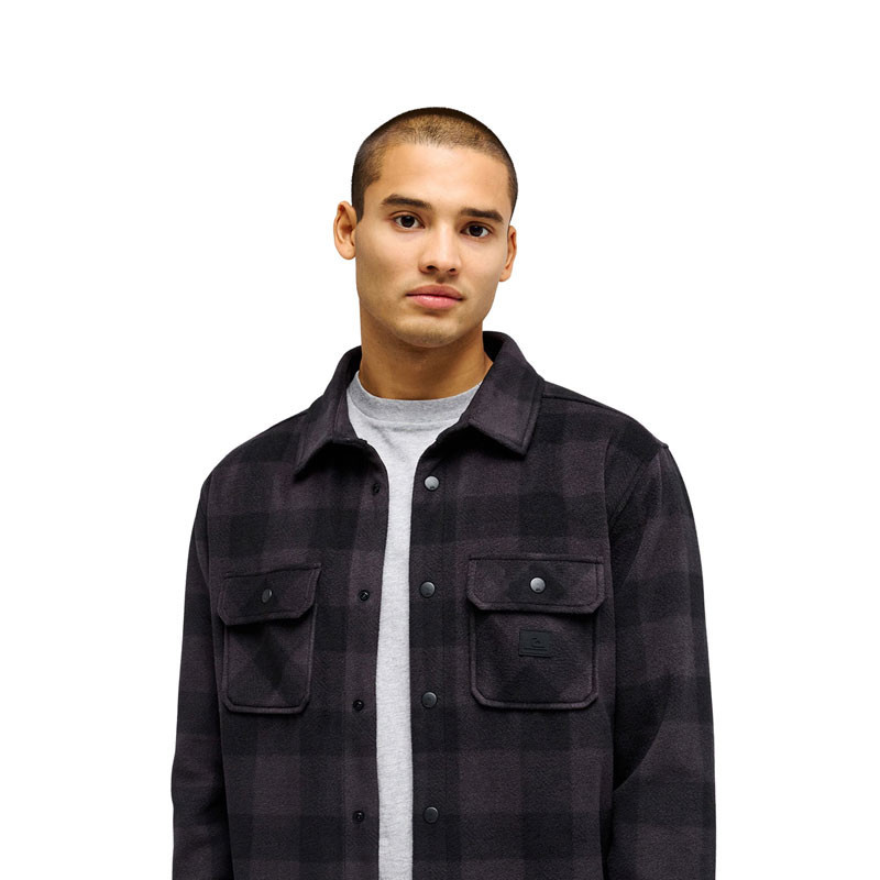 Camisa Quiksilver: Venture Fleece Shirt (Venture Polar Black)