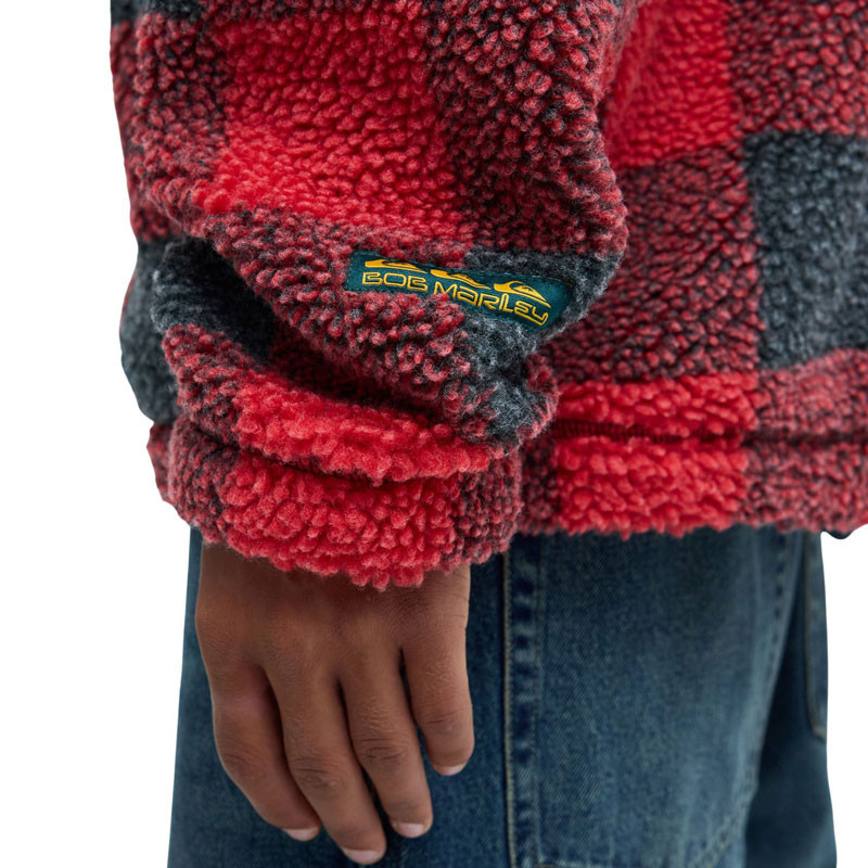 Chaqueta Quiksilver: Bob Marley Buffalo Sherpa (Salsa)