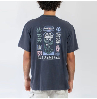 Camiseta Kaotiko: SS Regular Geometric Flower (Sea Storm)
