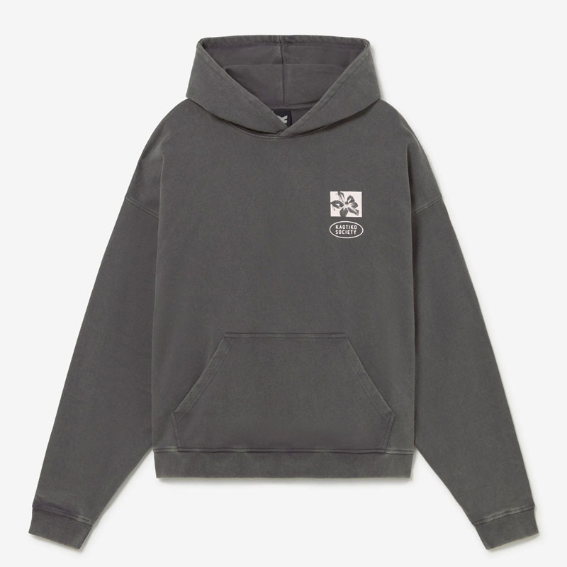 Sudadera Kaotiko: Hoodie Oversize My Own Drama (Washed Gray)