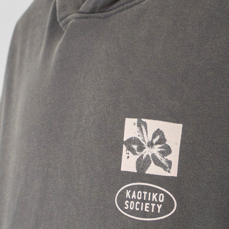 Sudadera Kaotiko: Hoodie Oversize My Own Drama (Washed Gray)