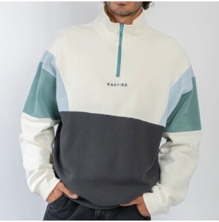 Sudadera Kaotiko: Crew Arthur (Ivory Black Niagara)