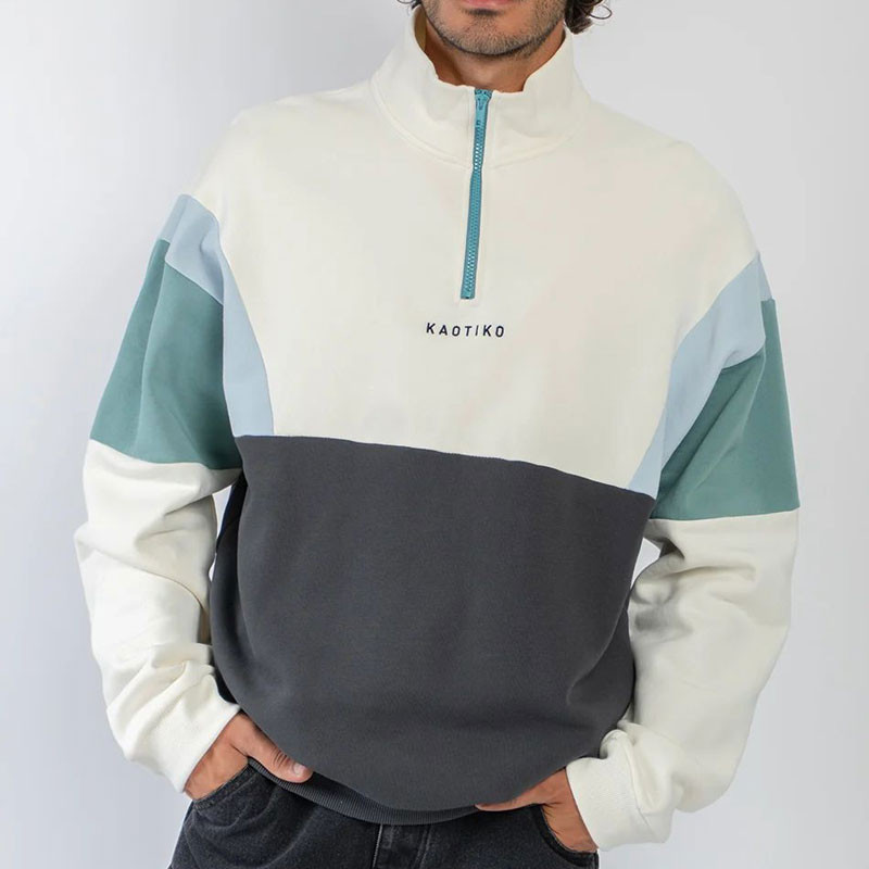 Sudadera Kaotiko: Crew Arthur (Ivory Black Niagara)