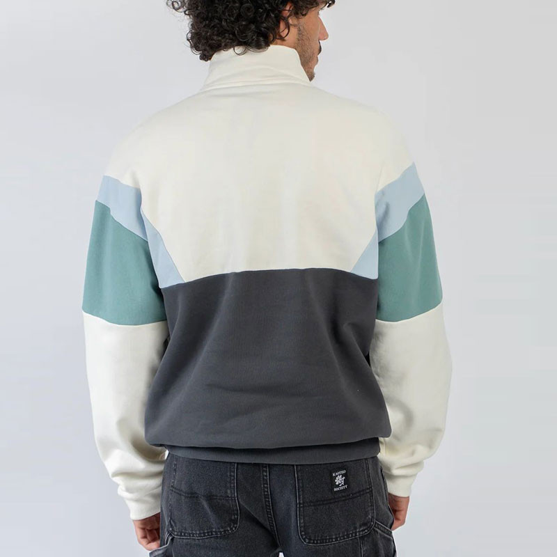 Sudadera Kaotiko: Crew Arthur (Ivory Black Niagara)