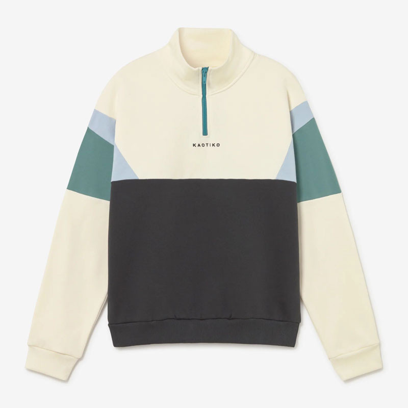 Sudadera Kaotiko: Crew Arthur (Ivory Black Niagara)