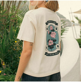 Camiseta Kaotiko: SS Flowers Delivery Org Cotton (Tobacco)